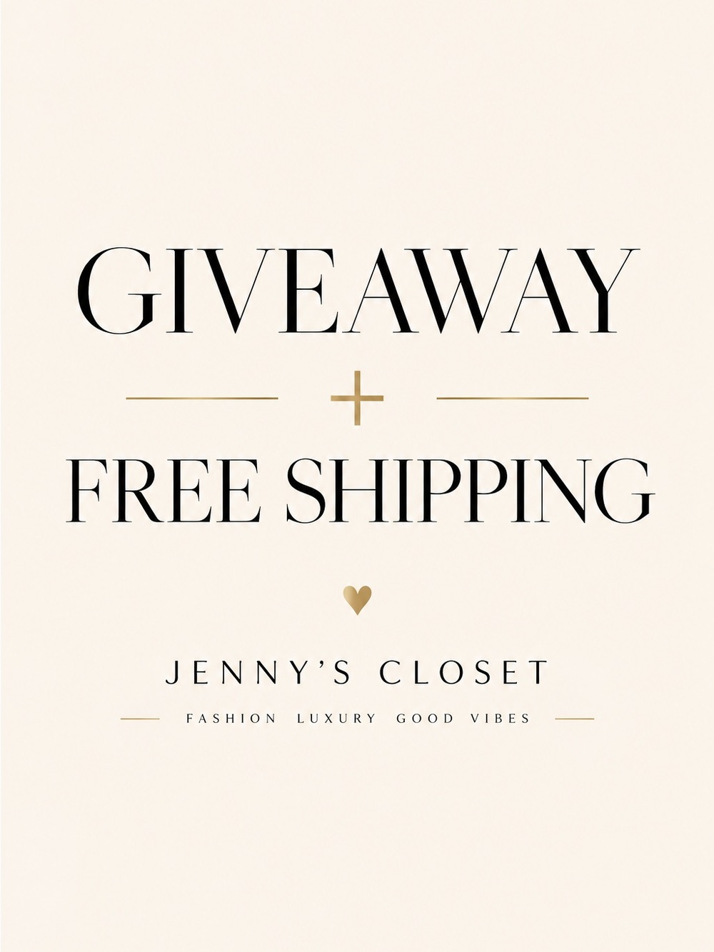 Giveaway + Free Shipping